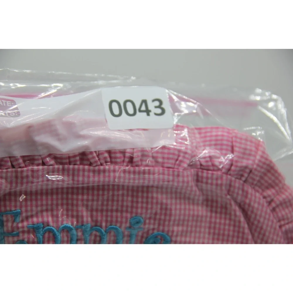 This and That Baby Girls 12M Top & Bottom 2 pc Set Pink White Gingham Emmie #43